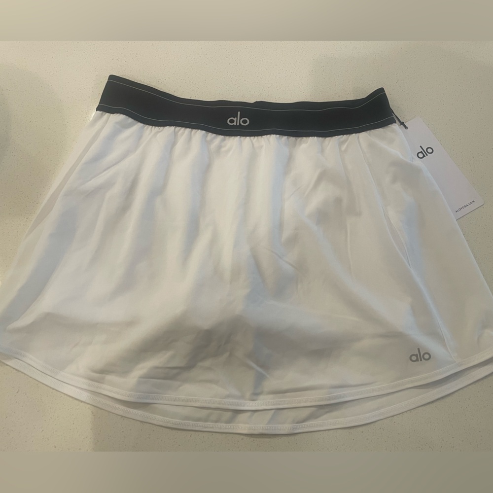 ALO Yoga White Tennis Skirt